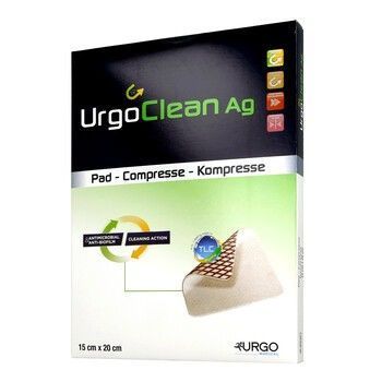 Стерильная абсорбирующая повязка UrgoClean Ag 15*20 см UrgoClean Ag1520 фото