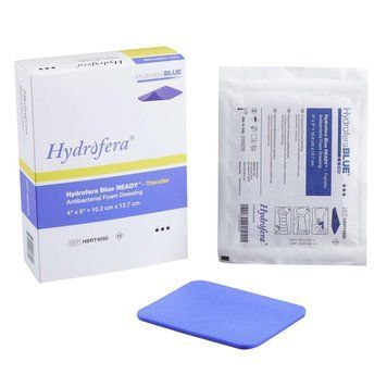 Бактериостатическая повязка Hydrofera Blue Transfer Antibacterial Foam Dressings 10x12cм (HBRT4050) HBRT4050 фото