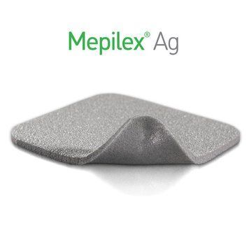 Мепилекс Аг Mepilex Ag 10 x 20 см &mdash; сорбционная повязка с серебром (1 шт.) Mepilex Ag10x20 фото