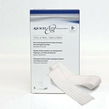 Повязка Aquacel Ag+ Silver Hydrofiber Ribbon Dressing 2cm x 45cm Antimicrobial dressings 1 шт.  Aquacel Ag2х35 фото