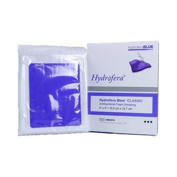 Бактериостатическая, поглощающая повязка Hydrofera Blue classic4&times;4,5- 10х12,5см (HB4514) HB4514 фото