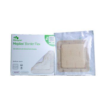 Mepilex Border Flex 15x15 cm &bull; 6x6 in - Многофункциональная универсальная губчатая повязка 1 шт BorderFlex15x15 фото