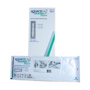 Повязка Aquacel AG Advantage 3 1/2 X 14 9*35 см 422607 Antimicrobial Surgical dressings 1 шт. Aquacel AG935 фото