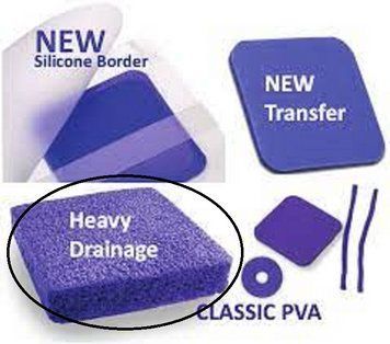 Бактериостатическая, поглощающая повязка Hydrofera Blue classic Foam Dressings Heavy 6&times;6- 15х15см (HBHD6675) HBHD6675 фото