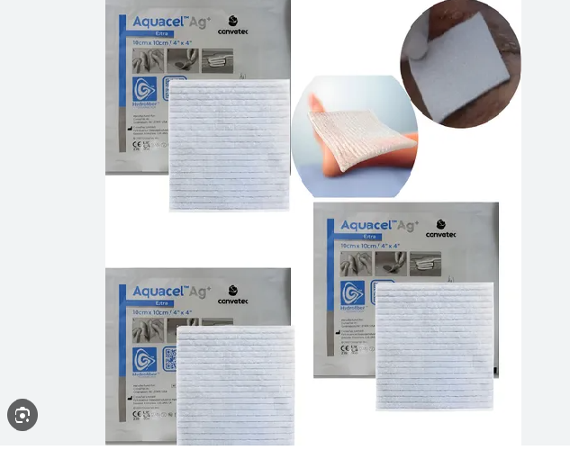 Повязка ConvaTec Aquacel Extra AG (4*4)10х10 см.- Absorbent HYDROFIBER , усиленная гидроволокно 1 шт. Aquacel ExtraAG1010 фото
