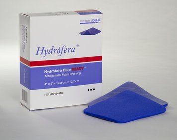 Бактериостатическая повязка Hydrofera Blue READY Foam Dressing 4&rdquo; x 5&rdquo; 10х12см (HBRS4520) HBRS4520 фото
