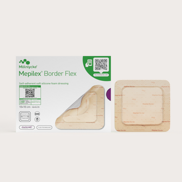 Mepilex Border Flex 10x10 cm &bull; 4x4 in - Многофункциональная универсальная губчатая повязка 1 шт BorderFlex10x10 фото